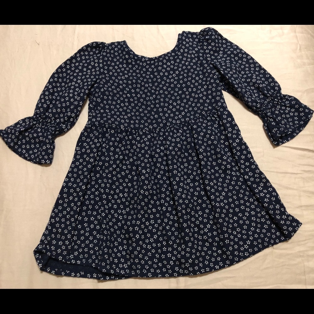 Blue-Flower Pattern Gap Dress